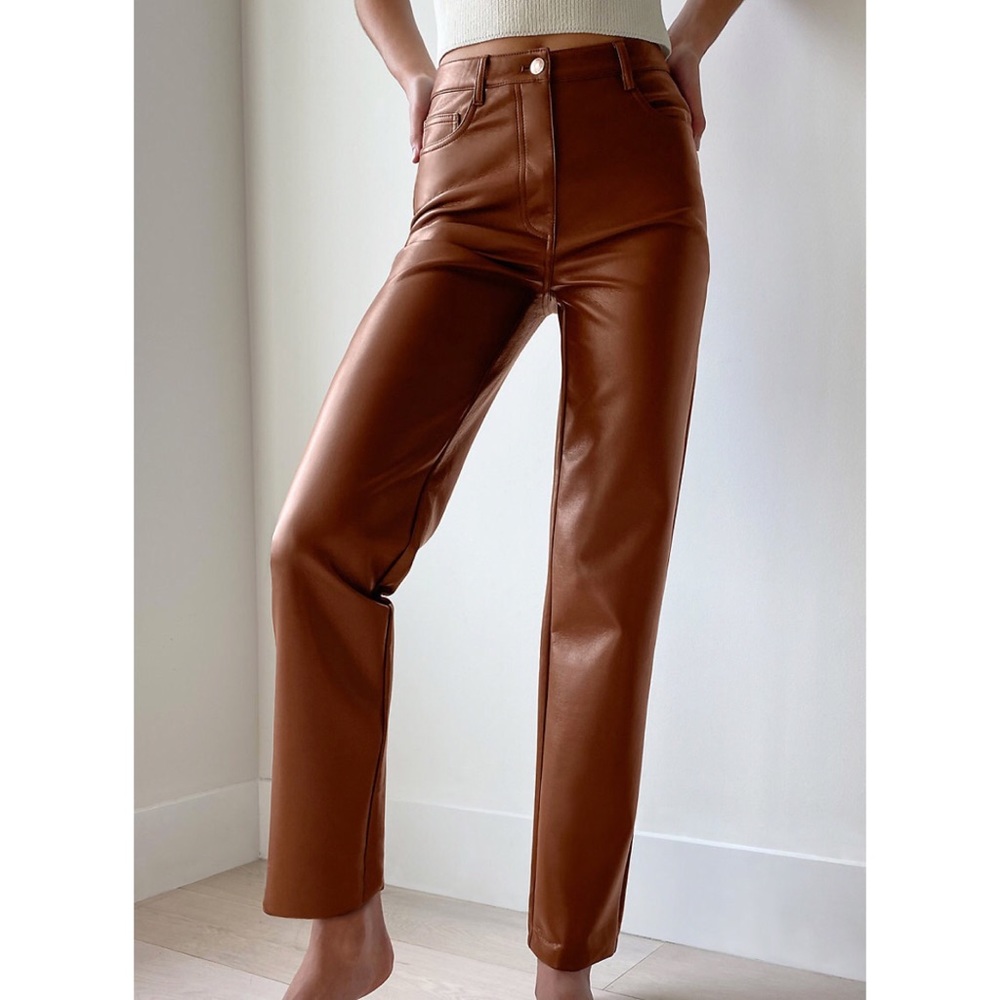 ARITZIA WILFRED MELINA PANTS IN COGNAC